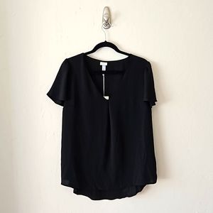 Black VNeck Blouse